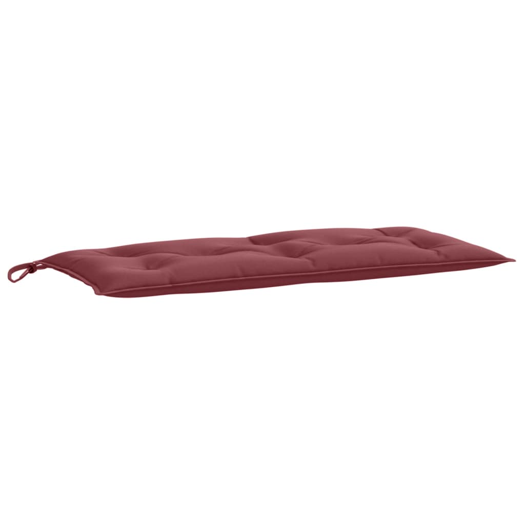 Coussin de banc de jardin rouge bordeaux mélangé tissu