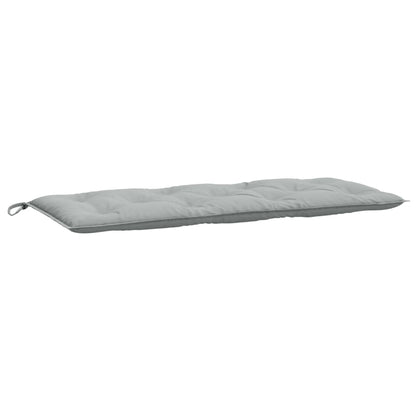 Coussin de banc de jardin gris clair mélangé 120x50x7 cm tissu