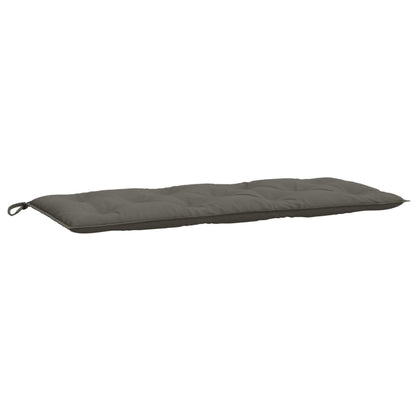 Coussin de banc de jardin gris foncé mélangé 120x50x7 cm tissu