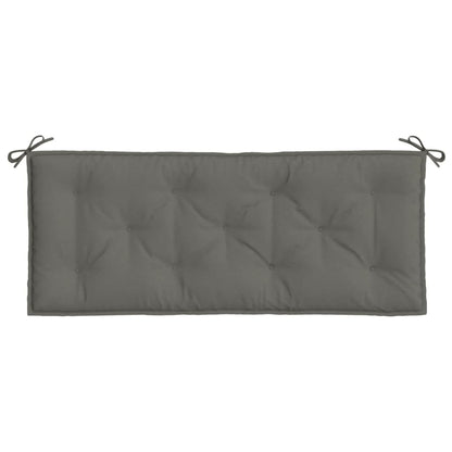 Coussin de banc de jardin gris foncé mélangé 120x50x7 cm tissu