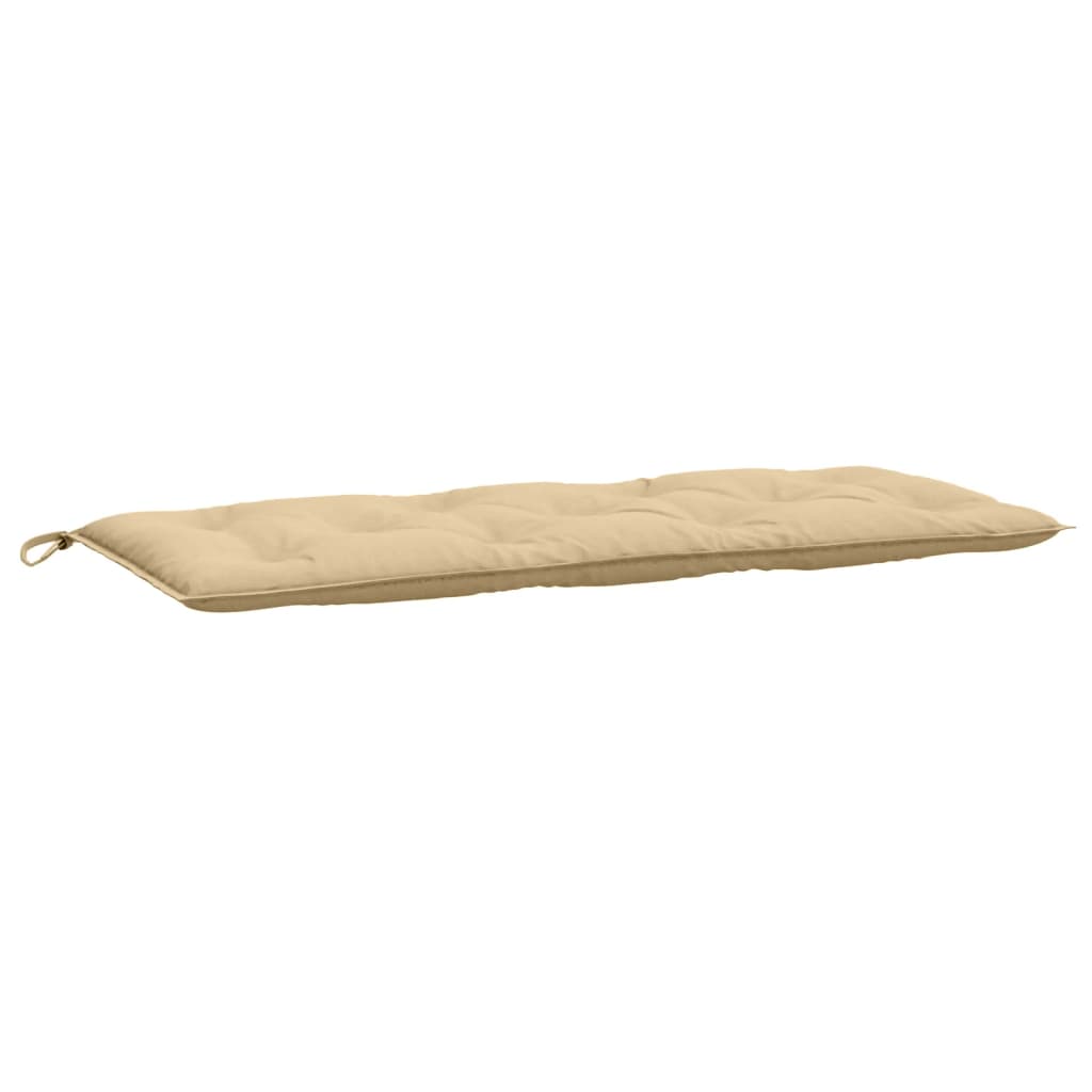 Coussin de banc de jardin beige mélangé 120x50x7 cm tissu