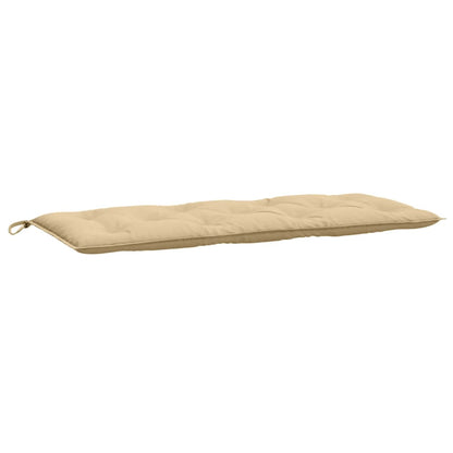 Coussin de banc de jardin beige mélangé 120x50x7 cm tissu