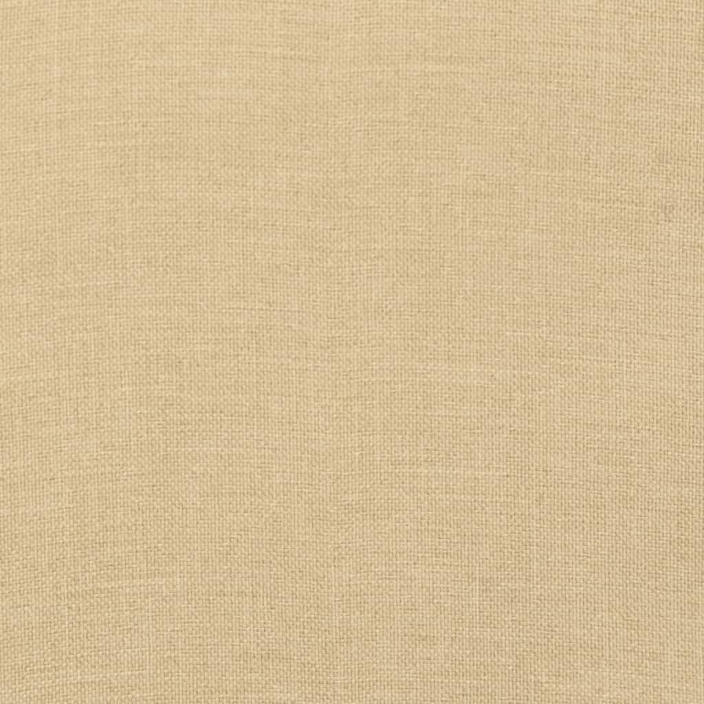 Coussin de banc de jardin beige mélangé 120x50x7 cm tissu