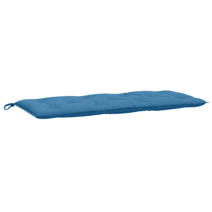 Coussin de banc de jardin bleu mélangé 120x50x7 cm tissu