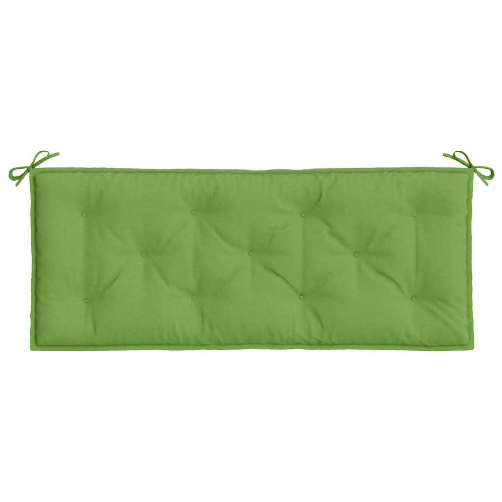 Coussin de banc de jardin vert mélangé 120x50x7 cm tissu