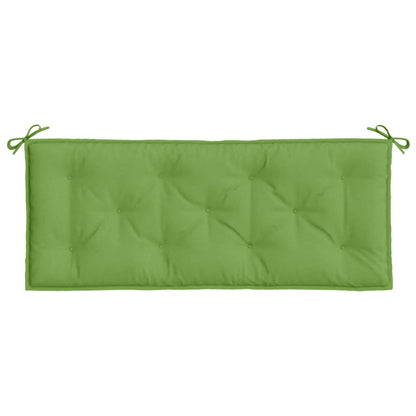 Coussin de banc de jardin vert mélangé 120x50x7 cm tissu