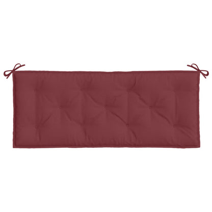 Coussin de banc de jardin rouge bordeaux mélangé tissu