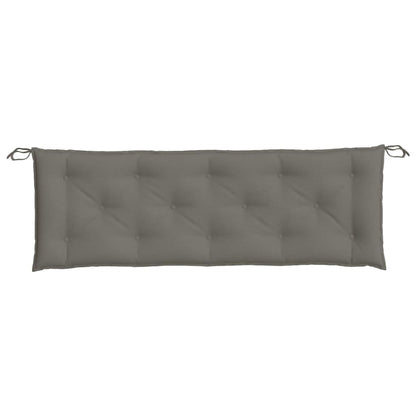 Coussin de banc de jardin gris foncé mélangé 150x50x7 cm tissu