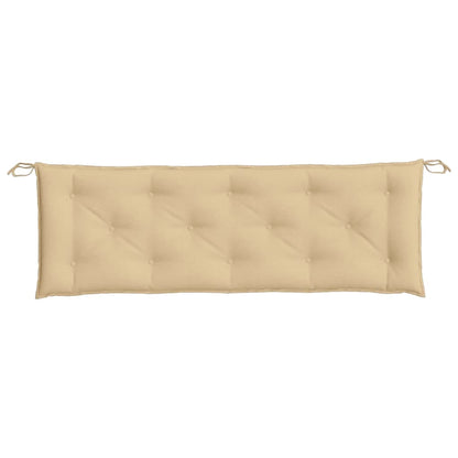 Coussin de banc de jardin beige mélangé 150x50x7 cm tissu