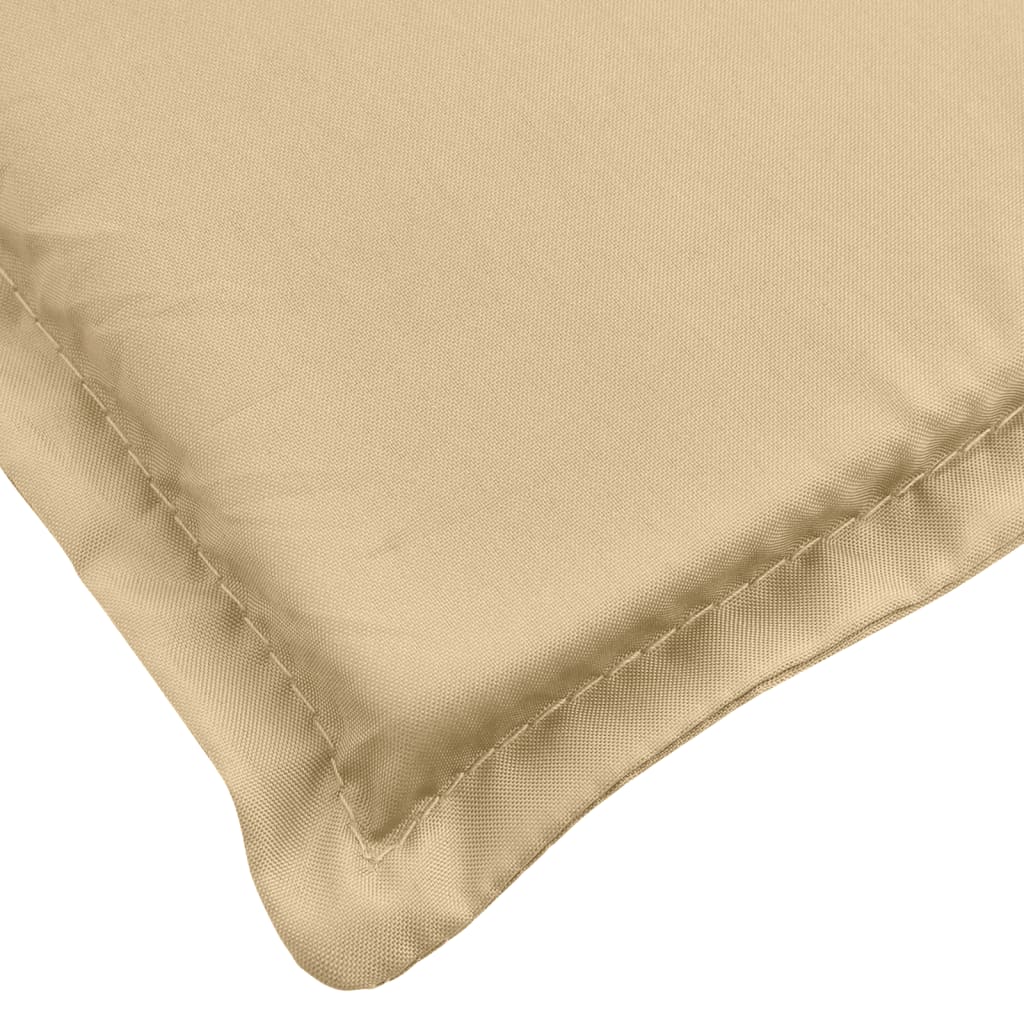 Coussin de banc de jardin beige mélangé 150x50x7 cm tissu