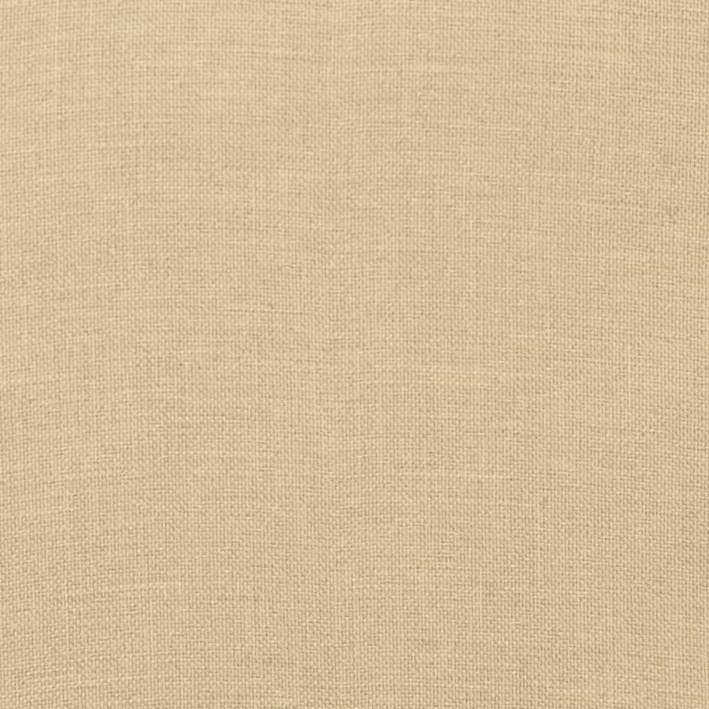 Coussin de banc de jardin beige mélangé 150x50x7 cm tissu