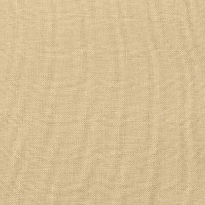 Coussin de banc de jardin beige mélangé 150x50x7 cm tissu