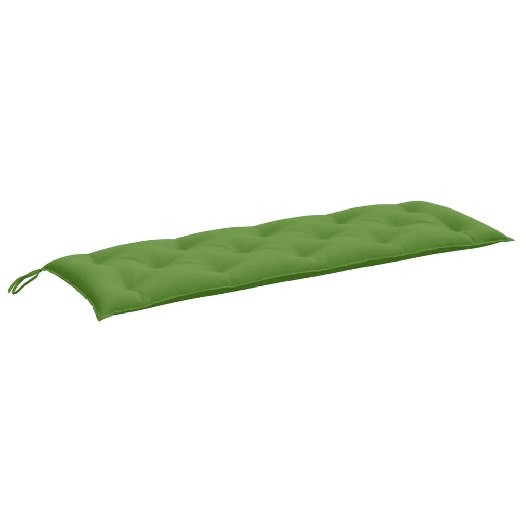 Coussin de banc de jardin vert mélangé 150x50x7 cm tissu