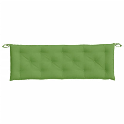 Coussin de banc de jardin vert mélangé 150x50x7 cm tissu