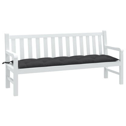 Coussin de banc de jardin anthracite mélangé 180x50x7 cm tissu