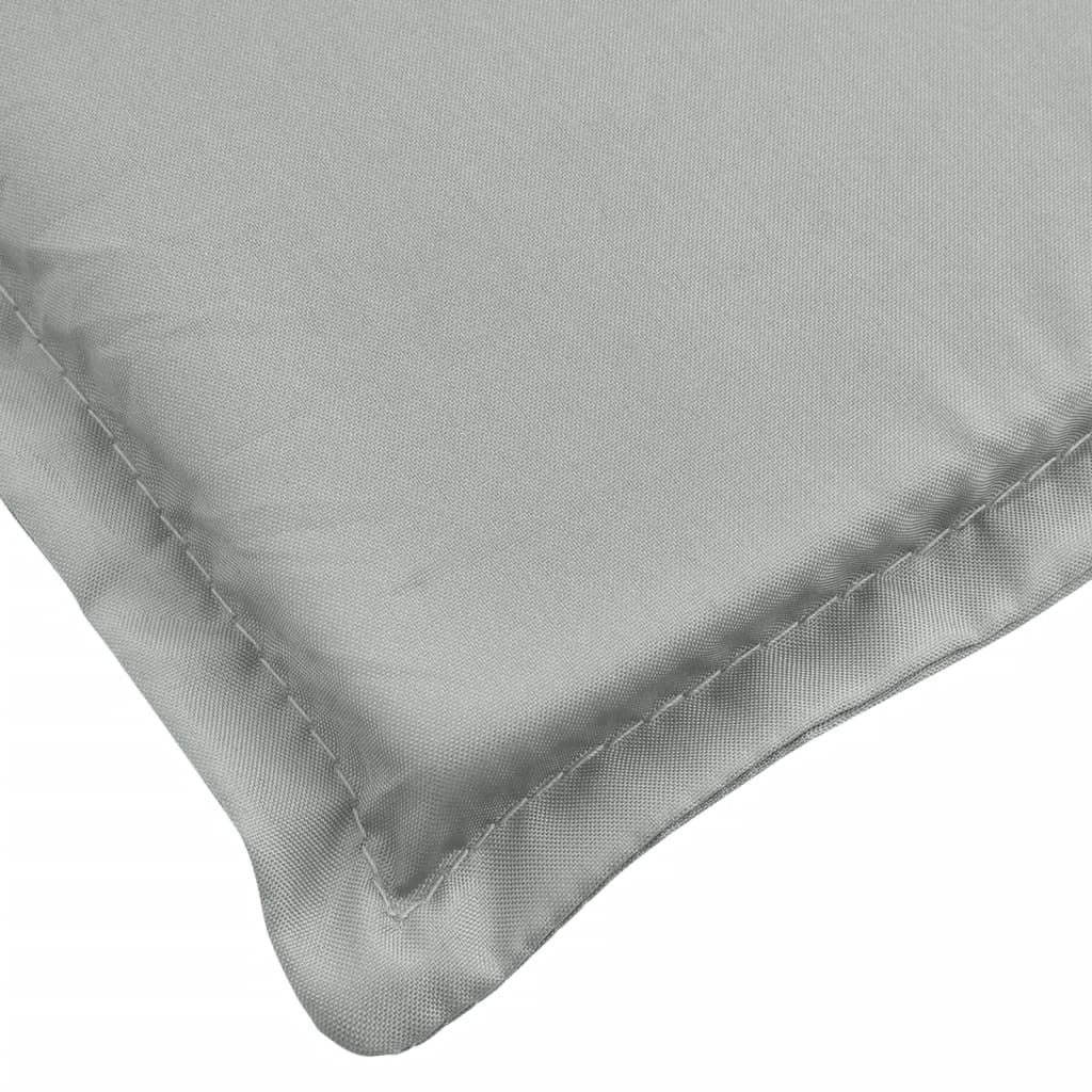 Coussin de banc de jardin gris clair mélangé 180x50x7 cm tissu