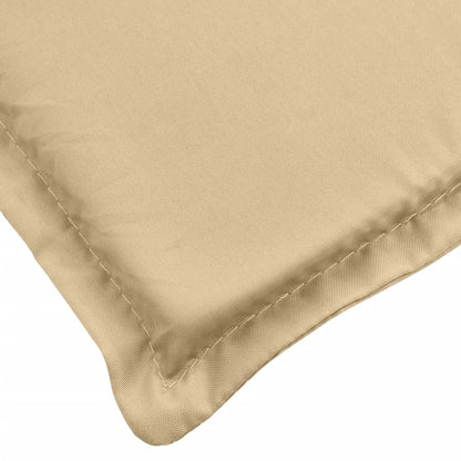 Coussin de banc de jardin beige mélangé 180x50x7 cm tissu