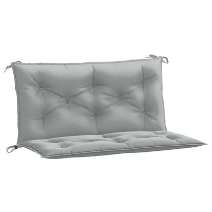 Coussins de banc de jardin lot de 2 gris clair mélangé tissu