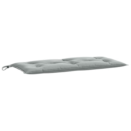 Coussins de banc de jardin lot de 2 gris clair mélangé tissu