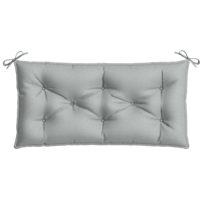 Coussins de banc de jardin lot de 2 gris clair mélangé tissu