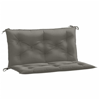 Coussins de banc de jardin lot de 2 gris foncé mélangé tissu