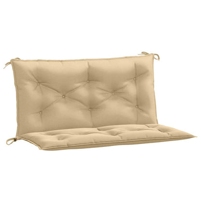 Coussins de banc de jardin lot de 2 beige mélangé tissu