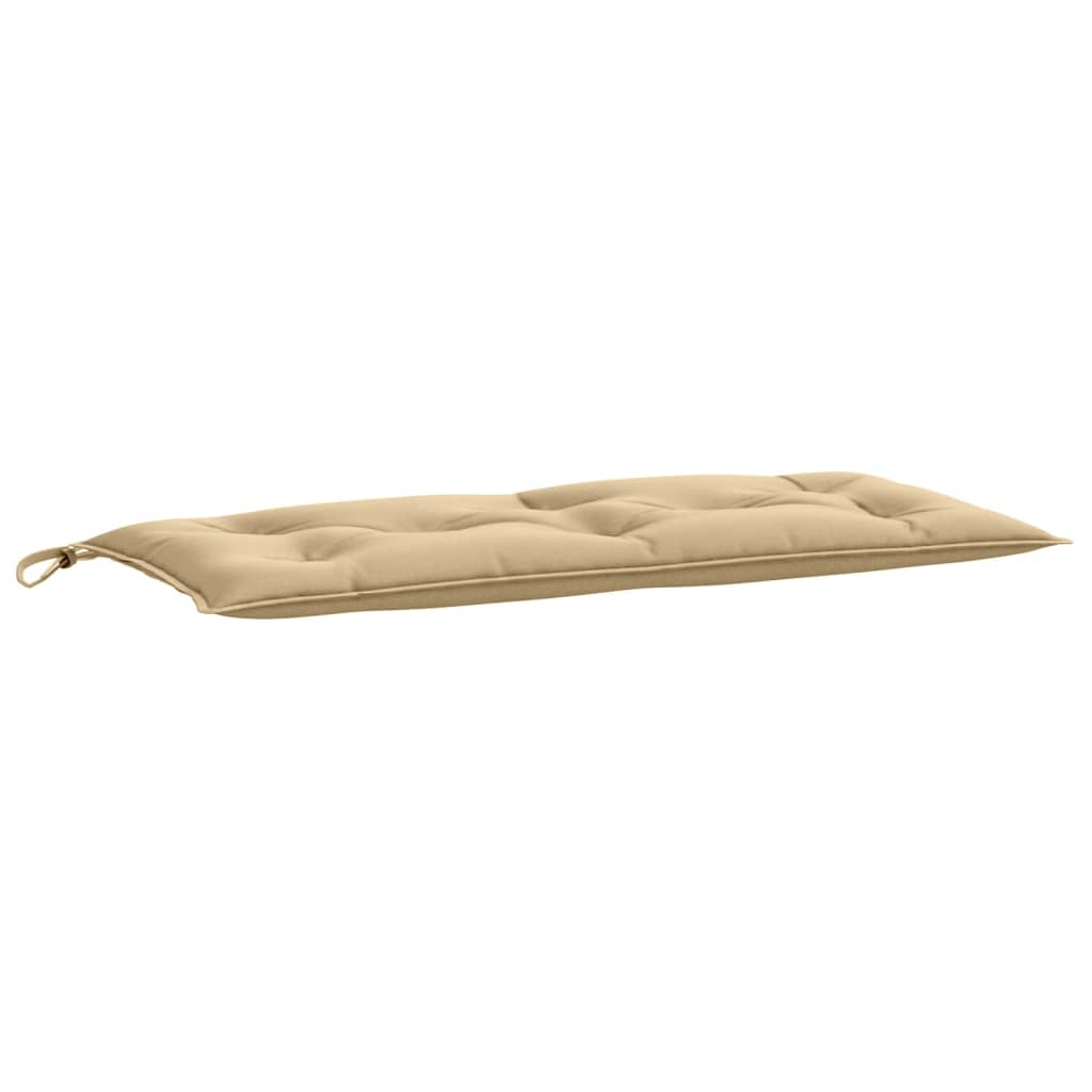 Coussins de banc de jardin lot de 2 beige mélangé tissu