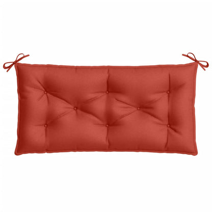 Coussins de banc de jardin lot de 2 rouge mélangé tissu