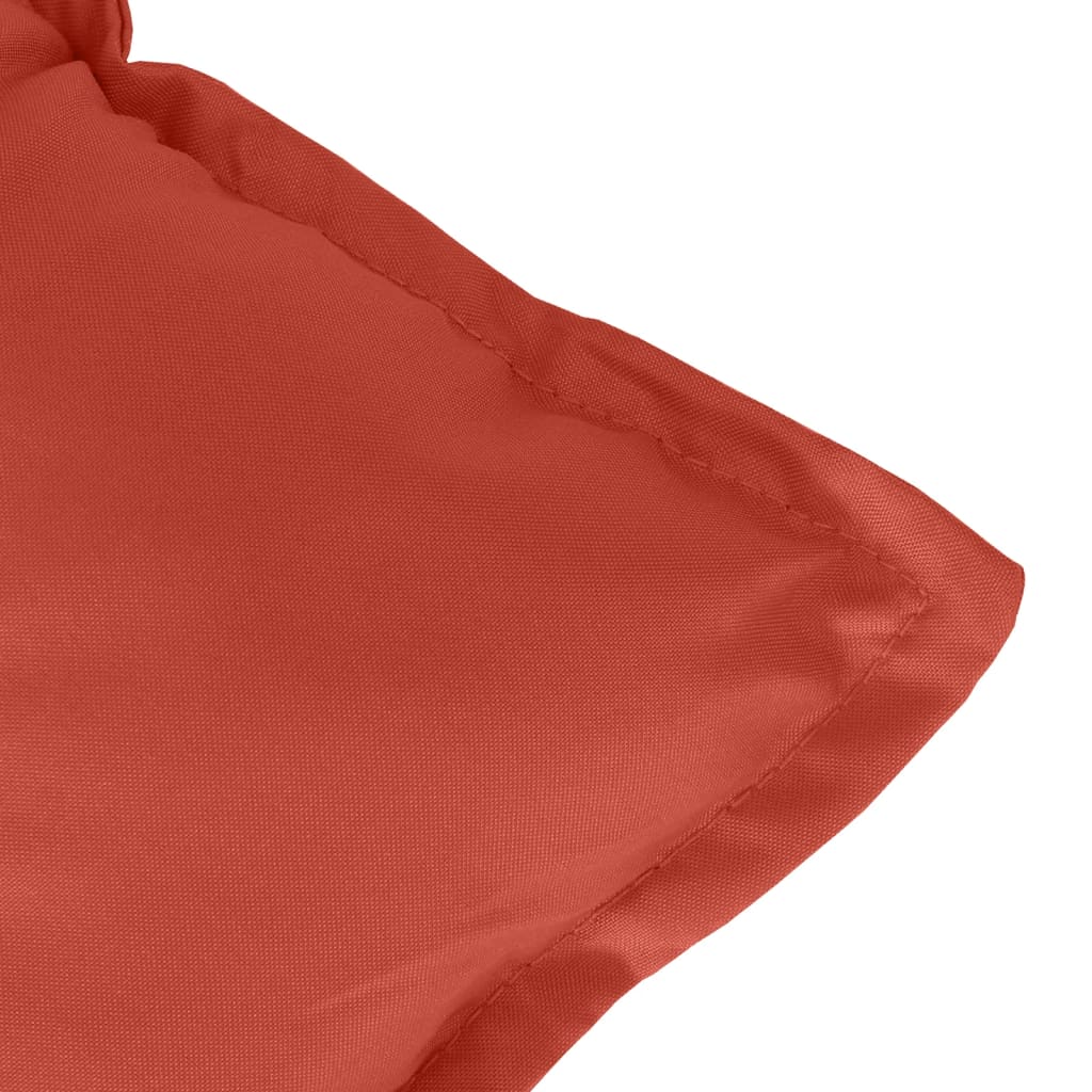 Coussins de banc de jardin lot de 2 rouge mélangé tissu