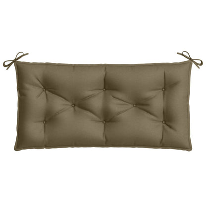 Coussins de banc de jardin lot de 2 taupe mélangé tissu