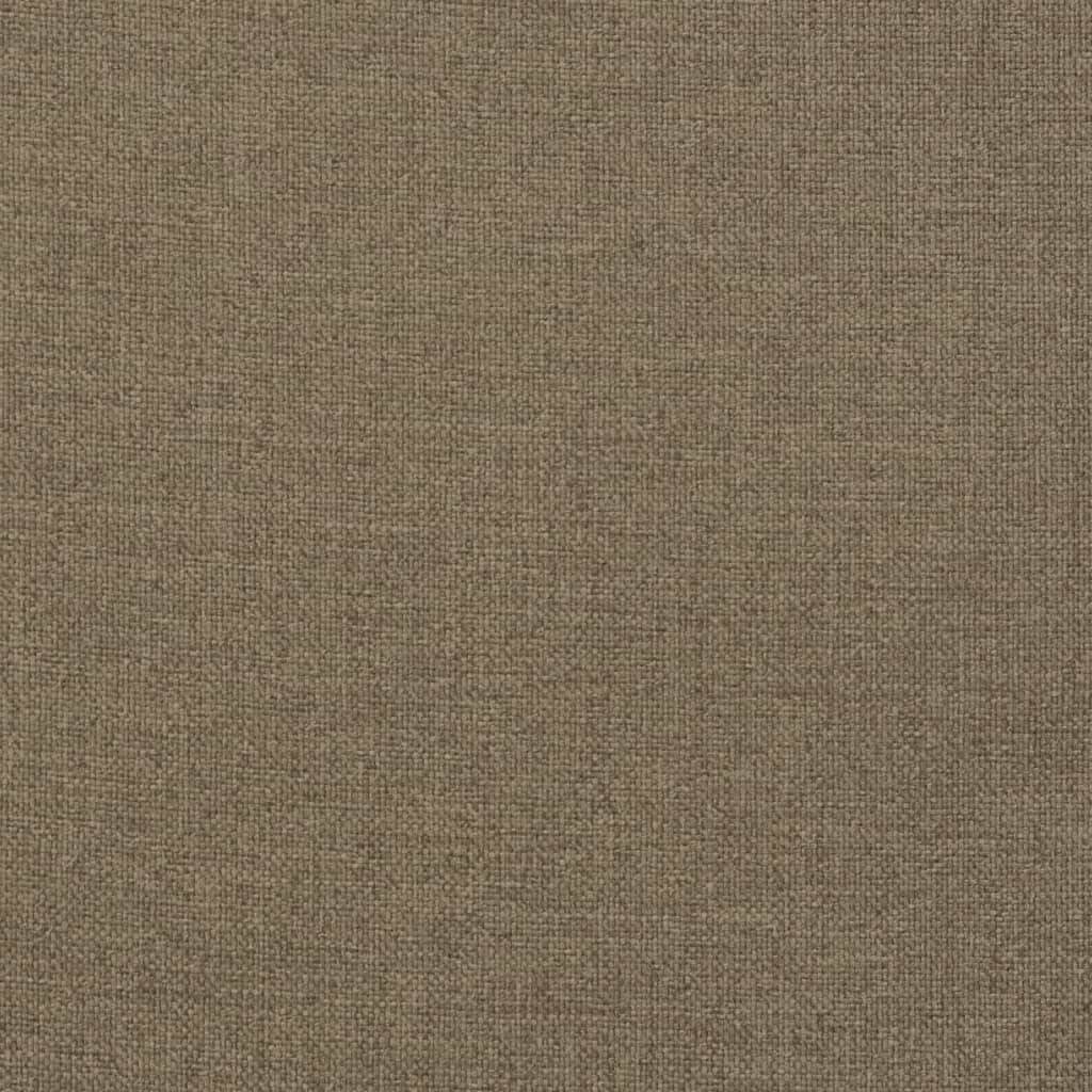 Coussins de banc de jardin lot de 2 taupe mélangé tissu