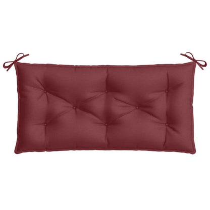 Coussins de banc de jardin lot de 2 rouge bordeaux mélangé