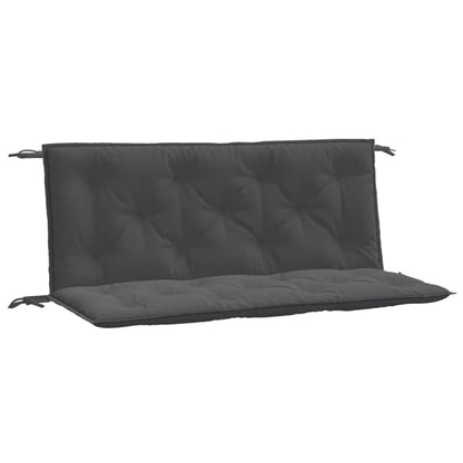 Coussins de banc de jardin lot de 2 anthracite mélangé tissu