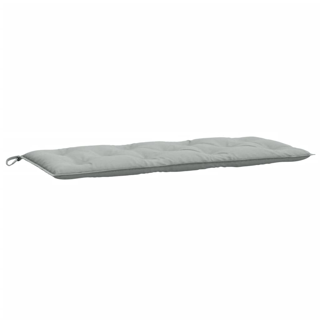 Coussins de banc de jardin lot de 2 gris clair mélangé tissu