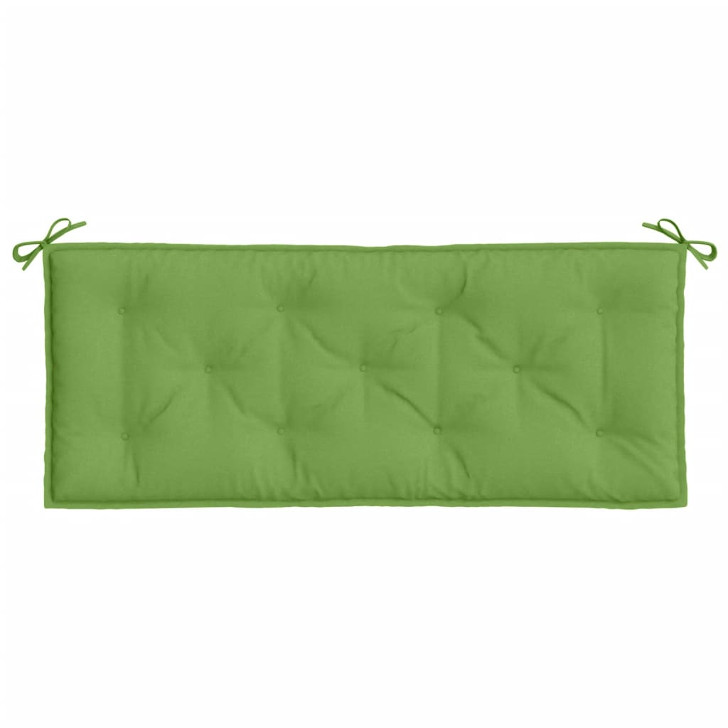 Coussins de banc de jardin lot de 2 vert mélangé tissu