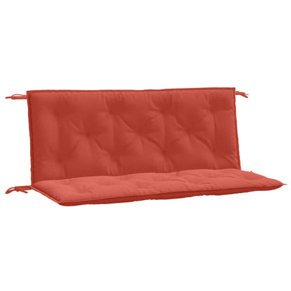 Coussins de banc de jardin lot de 2 rouge mélangé tissu