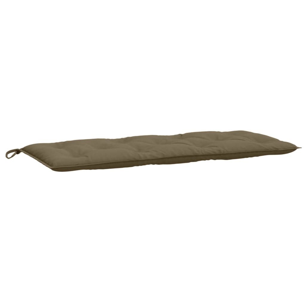 Coussins de banc de jardin lot de 2 taupe mélangé tissu