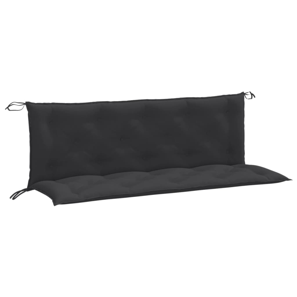 Coussins de banc de jardin lot de 2 anthracite mélangé tissu