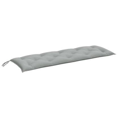 Coussins de banc de jardin lot de 2 gris clair mélangé tissu