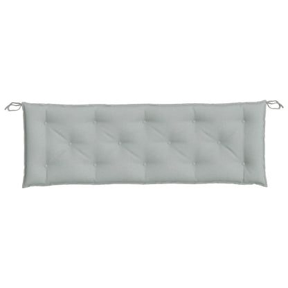 Coussins de banc de jardin lot de 2 gris clair mélangé tissu