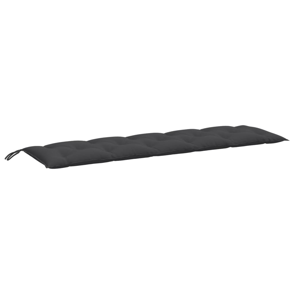 Coussins de banc de jardin lot de 2 anthracite mélangé tissu