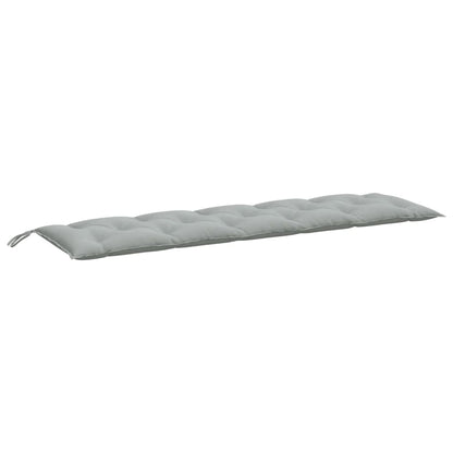 Coussins de banc de jardin lot de 2 gris clair mélangé tissu