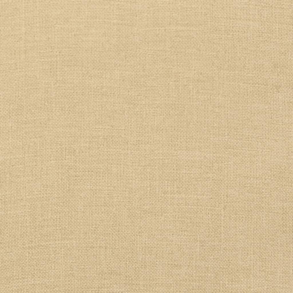 Coussins de banc de jardin lot de 2 beige mélangé tissu