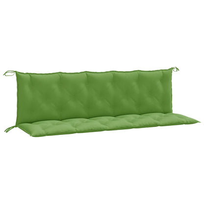 Coussins de banc de jardin lot de 2 vert mélangé tissu