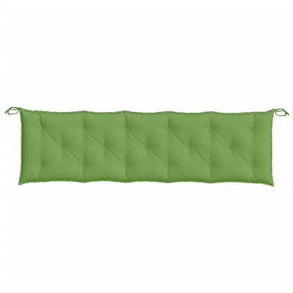 Coussins de banc de jardin lot de 2 vert mélangé tissu