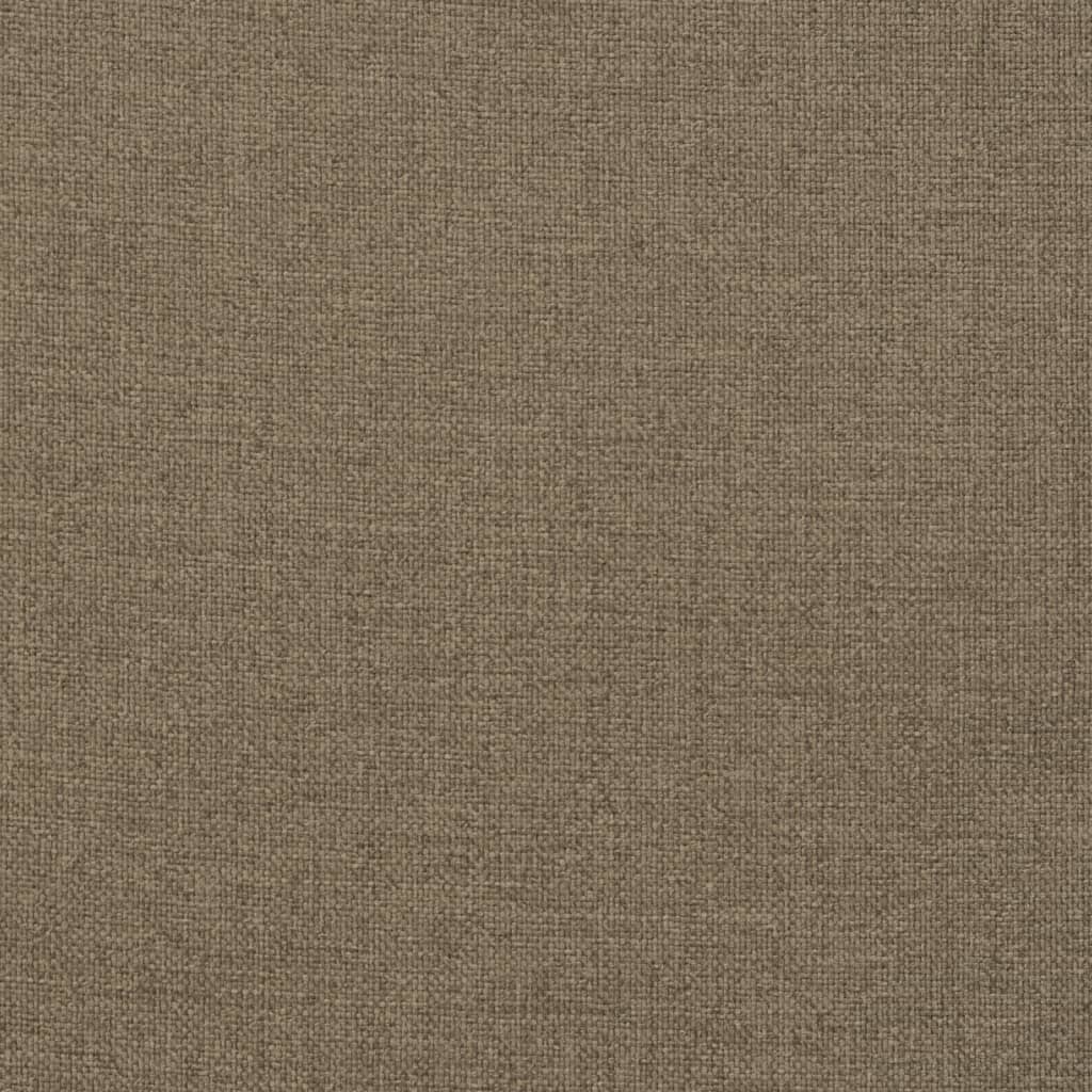 Coussins de banc de jardin lot de 2 taupe mélangé tissu