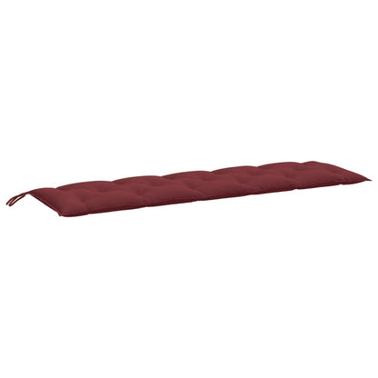 Coussins de banc de jardin lot de 2 rouge bordeaux mélangé