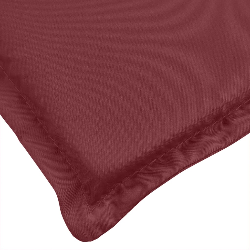 Coussins de banc de jardin lot de 2 rouge bordeaux mélangé