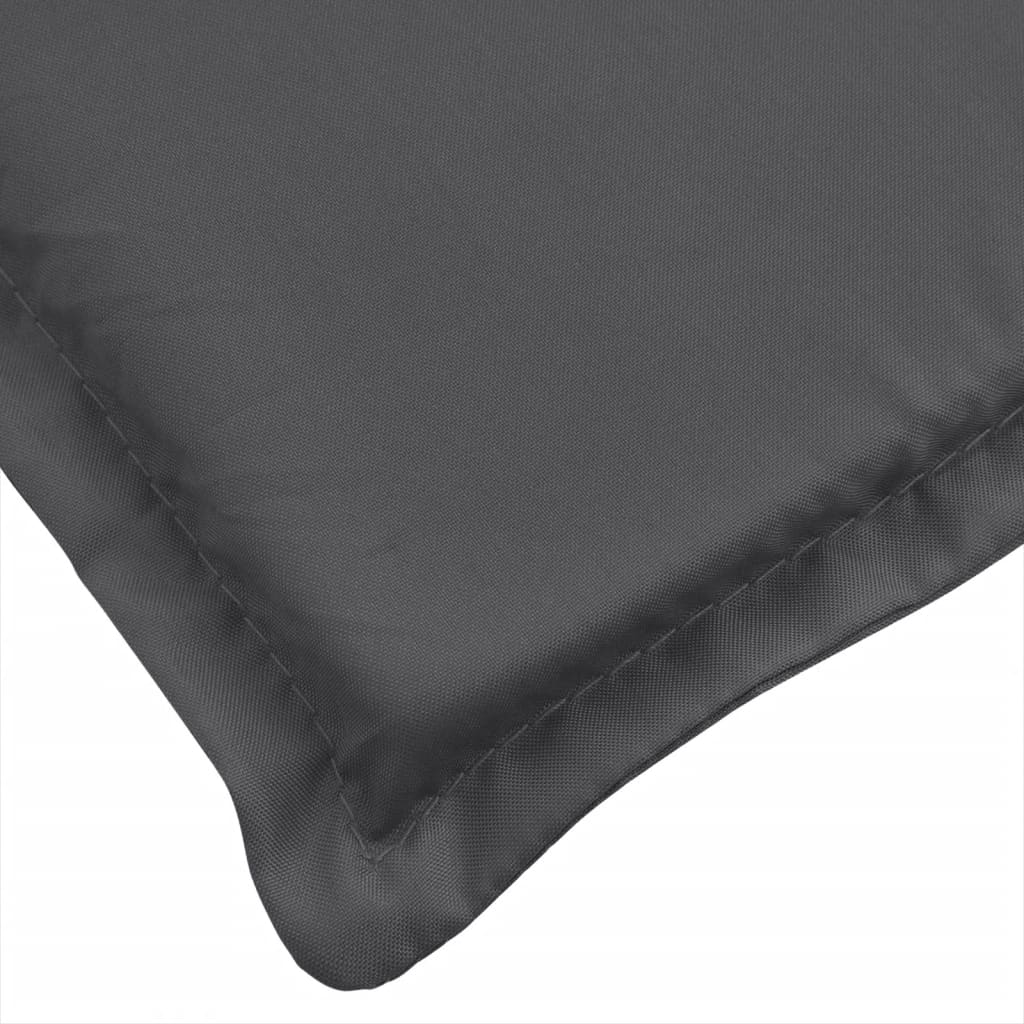 Coussins de banc de jardin lot de 2 anthracite mélangé tissu