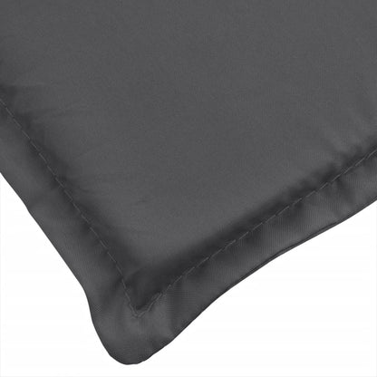 Coussins de banc de jardin lot de 2 anthracite mélangé tissu